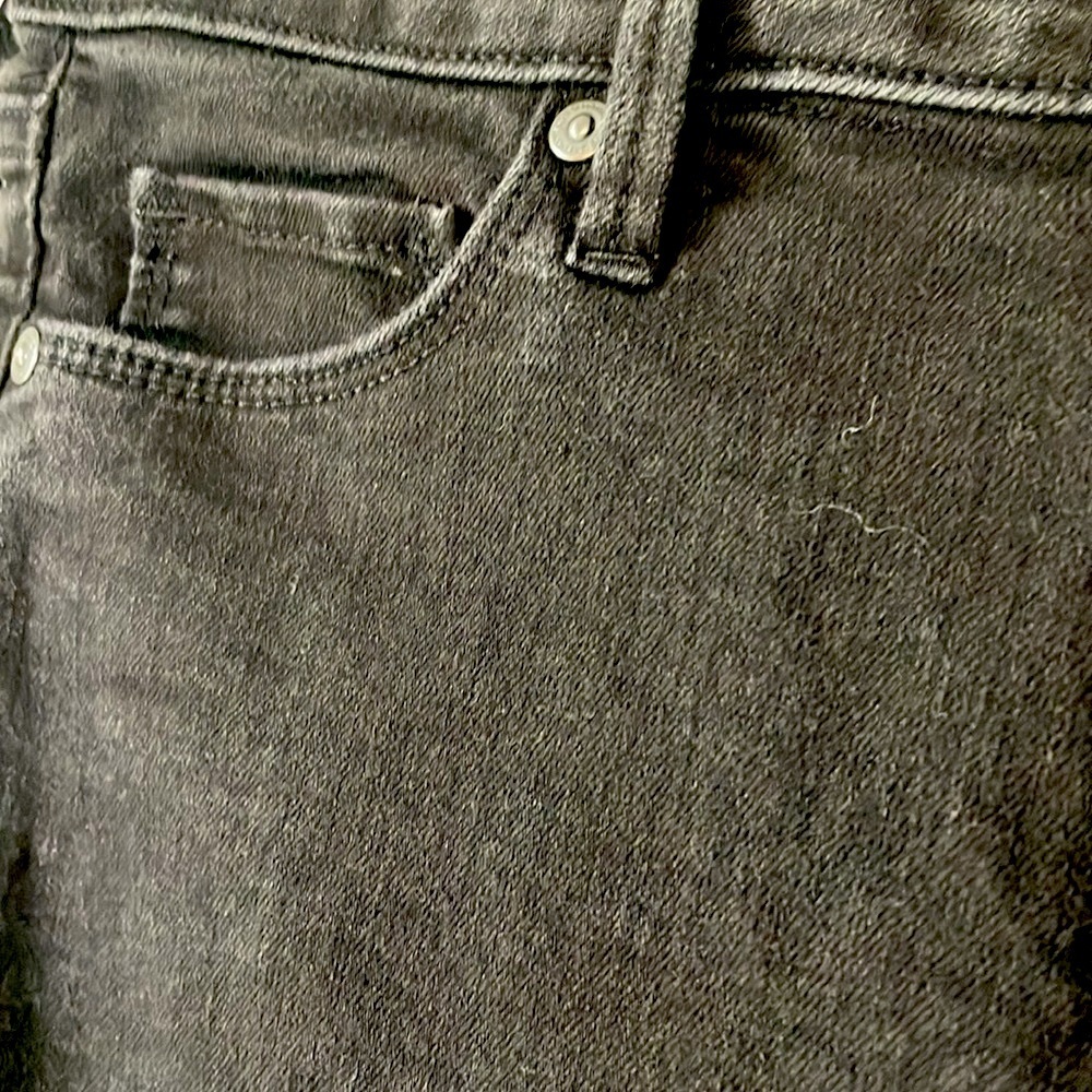 Ann Taylor Loft Black Curvy Skinny Jeans size 26/2 - Picture 3 of 11